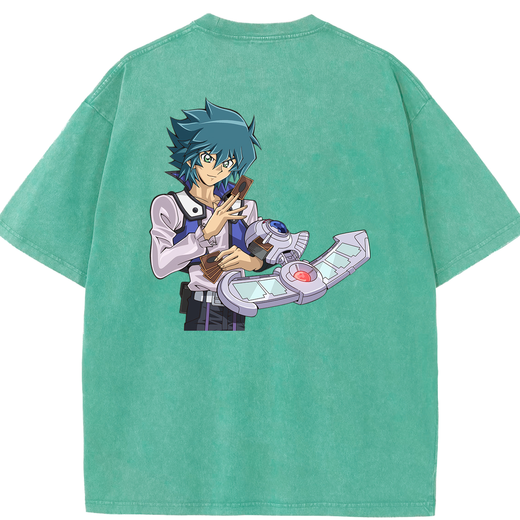 （画像用） 遊☆戯☆王 Yu-Gi-Oh! 綿100% ヴィンテージ風 半袖Tシャツ（背面プリント）
